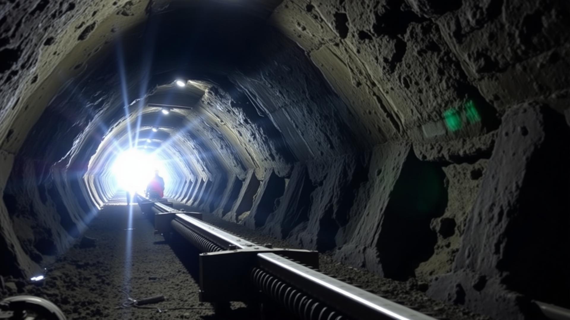 Cementinjektering och tätningsarbete i tunnel